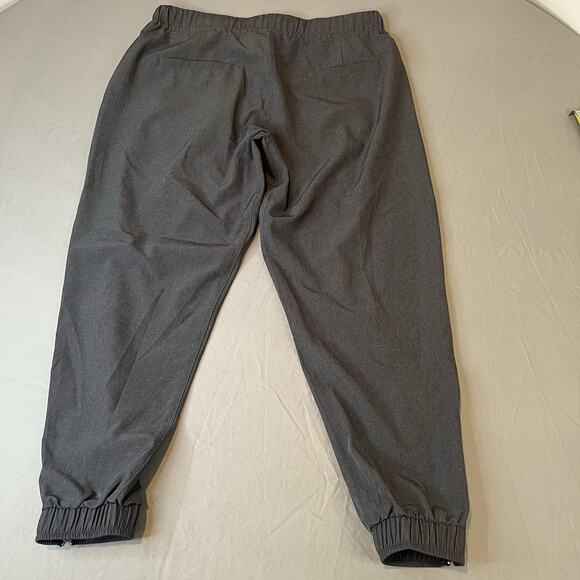 Albion Fit Jetsetters Jogger Pants Size XS Petite Gray Ankle Zip Athleisure - Picture 2 of 7